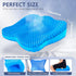 Gel Seat Cushion, Thick Office Chair Cushion for Long Sitting, Sciatica & Hip Pain Relief, Egg Seat Cushion for