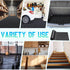 20 10 Breling in x ft Rubber Diamond Plate Rolls Garage Floor Mat for Under Car, Heavy Duty Flooring Rug for Trailers