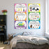 gisgfim Set Music Posters Musical Instruments Bulletin Board Orchestra Posters for Classroom Musical Education Decor