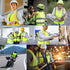 XPCARE Reflective Safety Vests For Women Men, High Visibility Security Vest Pockets and Zipper Front Construction Work