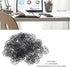 Paperclips Set, 50pcs Metal Decorative Flower Paper Clips, Cute for Office Scrapbooking (Black)