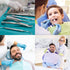 500 Pack 3-Ply 13" 18" Dental Bibs - Adult Disposable Bibs for Dentist, Eating, Tattooing - x Waterproof Medical Sheets