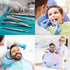 50 Pack 3-Ply 13" 18" Dental Bibs - Adult Disposable Bibs for Dentist, Eating, Tattooing - x Waterproof Medical Sheets