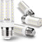 ALIDE 4 Pack E26 100W Replacement LED Candelabra Corn Bulbs, 6000K Bright Daylight White, 1200LM for Ceiling Fan