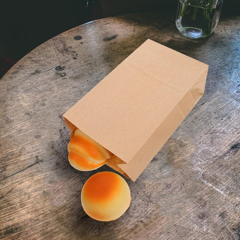 60gsm 100pcs Packaging Abaodam Kraft Paper Bread Bags Small Thin Portable Bakery Treat Bags Multipurpose Household