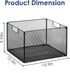 Housmile Foldable Mesh File Folder Organizer, Metal Storage Boxes, Letter Size File Box, 2 Pack