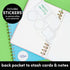 PAPERAGE Lined Spiral Journal Notebook, Rainbow Stripe, 160 Pages, Medium 5.5 inches x 8 inches, 100 GSM Thick Paper,