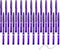 Writon Round Stick Ballpoint Pens, 24 Pack, 1.0mm Medium Point, Purple Ink