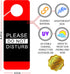 Do Not Disturb Door Hanger Sign, 2 Pack, Double Sided, Ideal for Offices, Clinics, Hotels, Therapy, Spa, Counseling