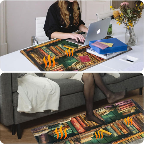 Mxfdegf 3 3 31.5 13 inch Warm Desk Pad, Warm Mouse Pad Gaming, Office Desk Mat,with Levels Heated & Hours Auto Shut - x