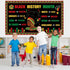 Faccito 62 Pcs Black History Month Bulletin Board Decorations Set with Cutouts Borders for Classroom Home Class School