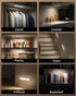 4-Pack 2400mAh Closet 3 Dimmable, Counter (8-inch) EZVALO Under Cabinet Lights, Rechargeable Motion Sensor Light