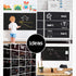Extra Large Chalkboard Peel and Stick Paper - 9 Feet Roll (108 inches) + 5 Color Chalk Included by Simple Shapes