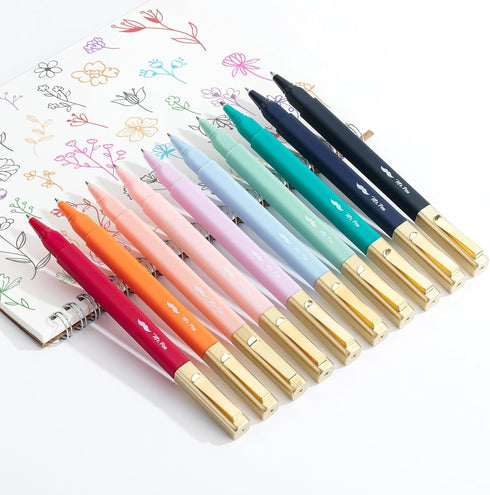 Mr. Pen Aesthetic Pens, 10 Pack, Assorted Colors, Fine Point, Fast Dry, No Smear, No Bleed Through, Bible Pens
