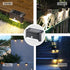 Solar Pool Light Cold White, 8 Pack Waterproof LED Deck Lights for Outdoor Pathway, Stairs, Fence