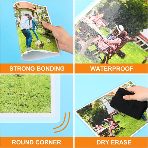 CAREGY 300 Pack Thermal Laminating Pouches, 3 Mil, 9 x 11.5 Inches Lamination Sheets for Laminator, Clear, Letter Size