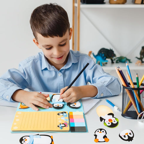 B1ykin Cartoon Theme Sticky Notes Set - Cute Self-Stick Memo Pages for Kids