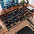 FGHRHT 31.5x15.7 Bookshelf Desk Mat Black Library Aesthetic Desk Pad Large Gaming Mouse Pad in Bookcase XXL Extended