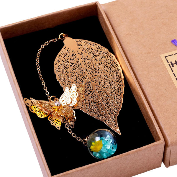 Toirxarn Metal Leaf Bookmark - Unique Gift for Women, Ideal for Birthday, Teacher Appreciation, Mother's Day
