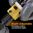 1/8"x3/8" Carbide Tipped Countersink Drill Bits with Low Friction Depth Stop for Wood and Plastic