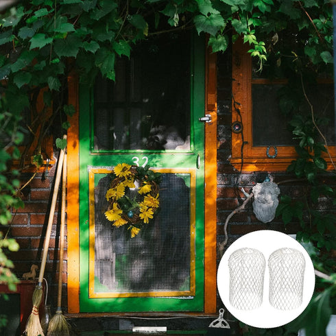 Angoily 2pcs Gutter Anti-leaf Down Silver Guard, & Guards Guard for Spout Protector Sundries Expandable Screens Aluminum Gutters and Sieve Strainer Mesh Drain Leaf Rain Cover Filter