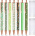 Sherr 7 Pcs Fancy Pens for Women, Cute Sparkly Glitter Pens, 10 Pcs Black Ink Refills, Journaling Gifts