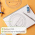 Mr. Pen 360 6 Inch, 2 Pack, - Degree Protractor, Clear Full-Circle Protractors for Precise Angle Measurement, Ideal