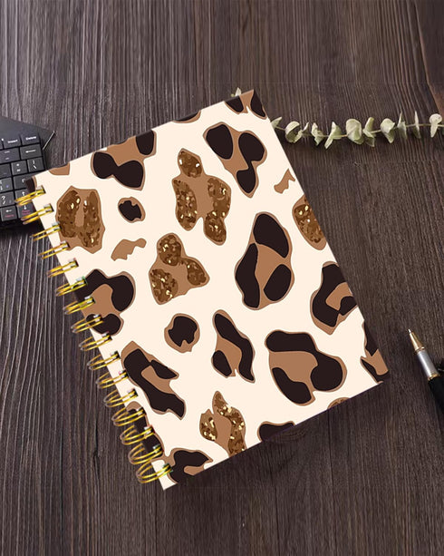 Spiral Journal Notebook, Luxury Design A5 College Ruled Notebook/Journal with Strong Twin-Wire Binding, 60 Sheets for