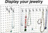 50-Pack Steel Pegboard Hooks 1in J-Hook, Black - Fits Any Peg Board - Organize Jewelry, Keys, Craft Supplies