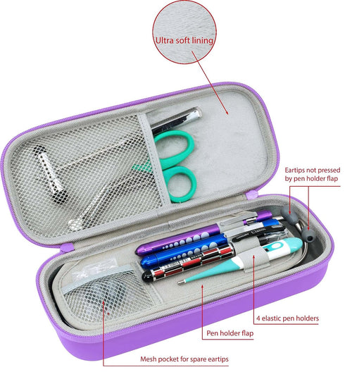 3M ButterFox Premium Stethoscope Case with Divider and ID Slot for Littmann Classic III, Cardiology IV Diagnostic