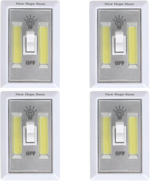 New Hope Store COB LED Night Lights, Battery Operated Cordless Switch 300 Lumen Closet &