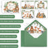 Yuzioey 4x6 (50PCS) Woodland Thank You Cards, Forest Animals Thank You Notes with Matching Envelopes & Stickers