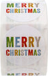 Merry Christmas Stickers, 500 Multicolor Christmas Labels, 1.5" Winter Holiday Envelope Seals Made in The USA