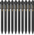 Mr. Pen Retractable Gel Pens, 10 Pack, Black Ink, Fine Point 0.5mm, Fast Dry, Cute Aesthetic Pens for Journaling