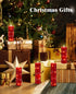Candles,Set 5 Upinmz Red Flameless Candle with Remote Control and Timer,Flickering Battery Operated Candles with String