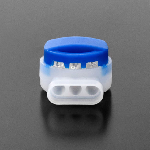 QWORK 50 Pack 3 Wire Connectors - Electrical IDC 314-BOX Pigtail Connectors for 22-14 AWG