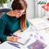60 0.7mm Lelix Felt Tip Pens, Purple Pens, Medium Point, Felt Tip Markers Pens for Journaling, Writing, Note Taking