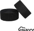 Huayueyun HUAYY 2 Inches Width 5 Yards Length Sew on Hook and Loop Style Non-Adhesive Nylon Strips Fabric, Black
