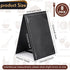 2 Supplies(8 Pack,4 6 Inch) Gerrii Leatherette Table Tents Black PU Leather Menu Covers Bulk Double Sided Frame Sign