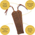 Leather Bible Bookmarks - 2 Inspirational Christian Bookmarks with Psalm 23 Verse, Perfect Gifts for Readers