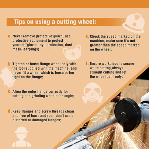 WORKPRO 10-Pack Cut-Off Wheels, 4-1/2 x 7/8-inch Metal & Stainless Steel Cutting Wheel for Angle Grinder