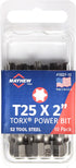 Mayhew Tools 19327-10 USA Torx Power Bit, 10-Pack, T25 x 2"