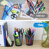Pen Holder for Desk, 4 Pack Mesh Metal Pencil Organizer, Black Desk Pen Holder