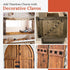 10 Pack 0.75" Small Square Clavos Decorative Nails Sealed Rusted Handmade Rustic Square Head Fasteners for Farmhouse