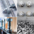 uxcell M4x12mmx1 mm Stainless Steel Round Flat Washer for Bolt Screw (Pack of 100)