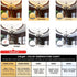 CRLight 2W 4000K LED Candelabra Bulb, 25W Equivalent, E12 Chandelier Dimmable, 6 Pack