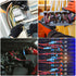 100 Pcs Nylon Female Spade Connectors XHF 12-10 AWG Quick Disconnect Insulated Wire Crimp Connectors Yellow