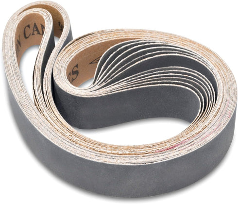 Red Label Abrasives 1 X 30 Inch 400 Grit Sanding Belts, Industrial Grade Silicon Carbide, 12 Pack