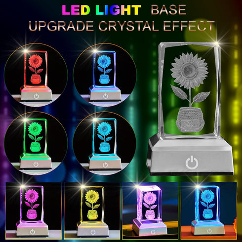 Inspiring gifts suitable for women, Sunflowers Flower Night Lamp,Rechargeable Cordless Touch Table Lamp,Festival