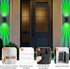 IP65 (2 2 Pack) VICHUNHO Solar Outdoor Wall Lights, Up & Down Solar Powered Lighting, Waterproof Fence Light